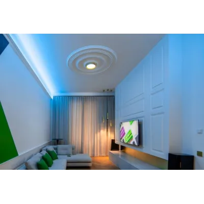 Stropní LED světlo RGBW Air – zlatá | Solar-Green.cz