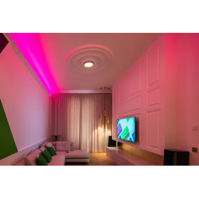 Stropní LED světlo RGBW Tree – zlatá | Solar-Green.cz