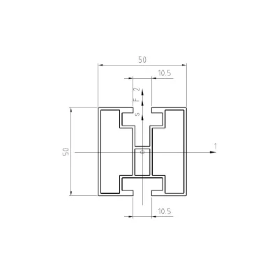 HNP2 50×50 – 6000 mm | Solar-Green.cz