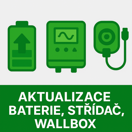 Aktualizace - střídač, baterie, wallbox