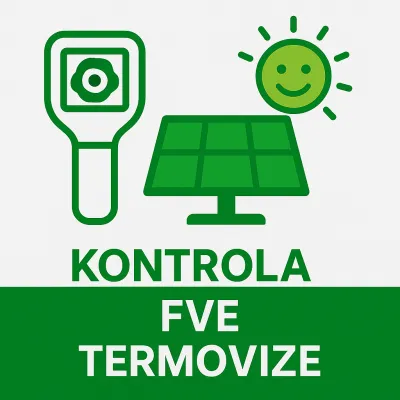 Termovizní kontrola FVE – diagnostika panelů