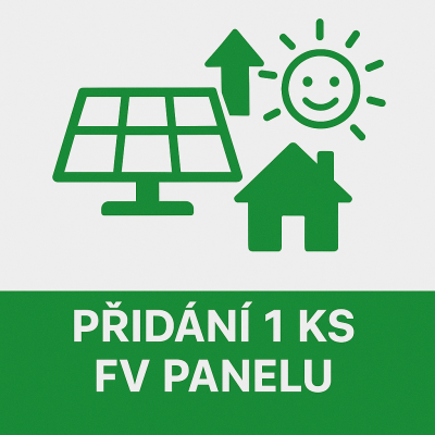 Přidání 1 ks FV panelu