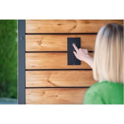 Intercom antracitová