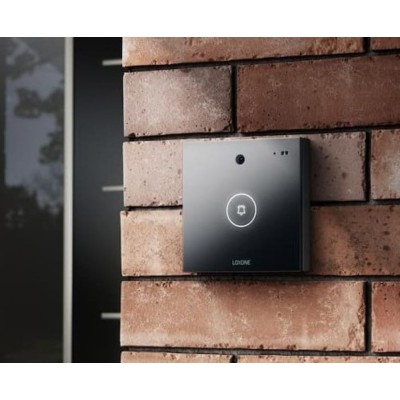 Intercom antracitová