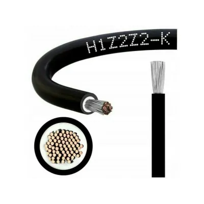 Solární kabel Helukabel Solarflex H1Z2Z2-K 6,0 mm2 1 m černý