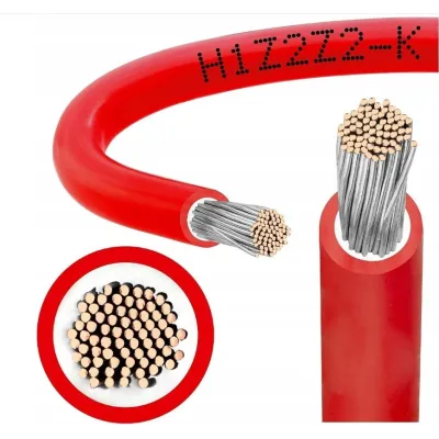 Solární kabel Helukabel Solarflex H1Z2Z2-K 6,0 mm2 1 m červený