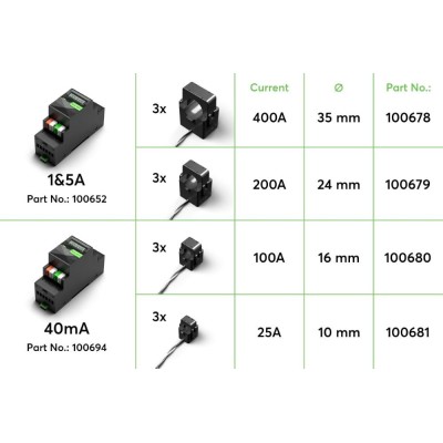 40mA Proudový transformátor 25 A 10 mm (3 ks.)