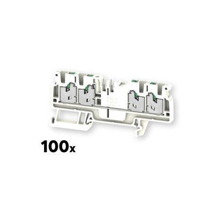 Weidmüller Průchozí řadová svorkovnice S4C 2.5 bílá (100 ks)